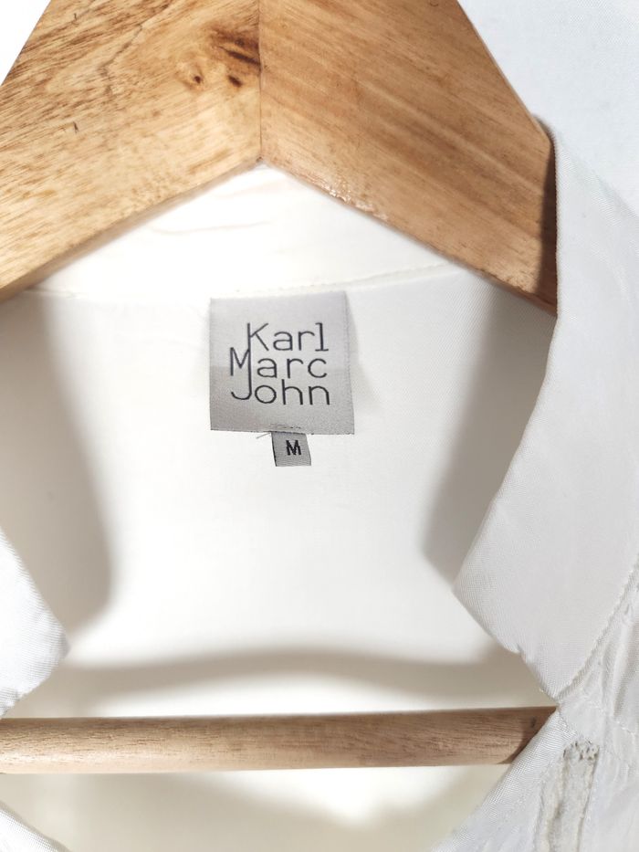 Karl Marc John Chemisier Blanc Crème Taille M - photo numéro 3