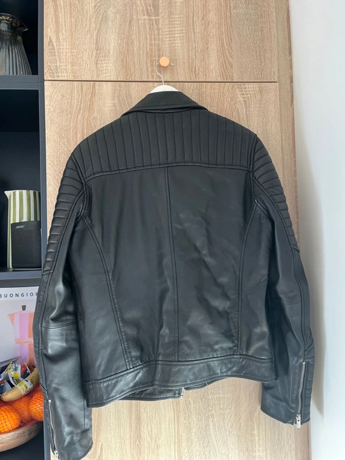 Perfecto cuir véritable Blue Welford - photo numéro 4