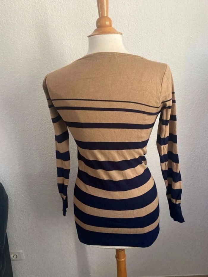 Pull à rayures, taille unique - photo numéro 4