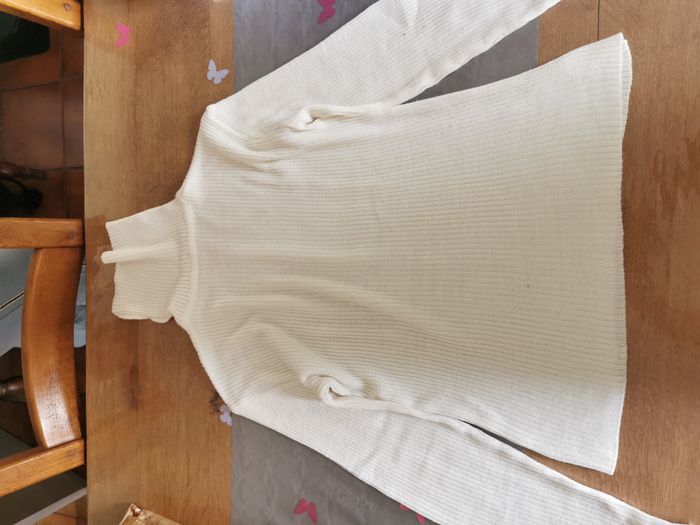 Pull col roulé