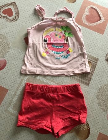 Débardeur short peppa pig