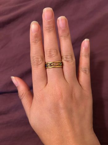 Bague en acier inoxydable • taille ajustable