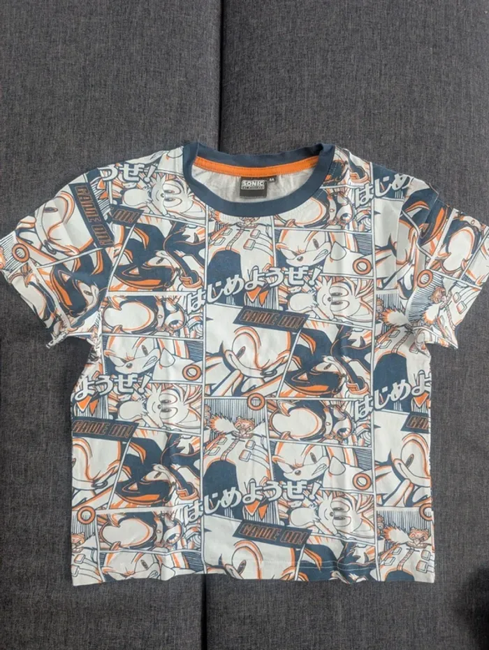 T-shirt Sonic 8 ans