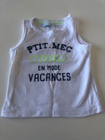 Débardeur Petit mec cool 6 mois