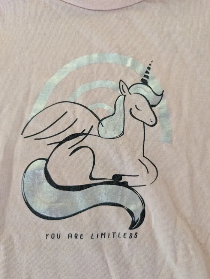 T-shirt licorne manches longues - photo numéro 3