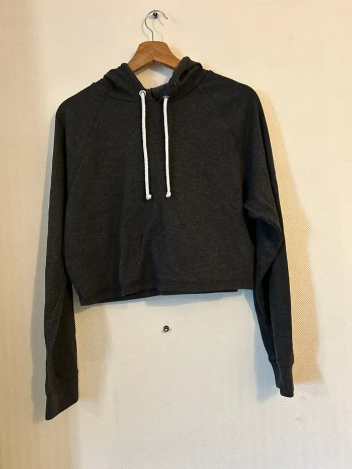 Sweat à capuche crop top
