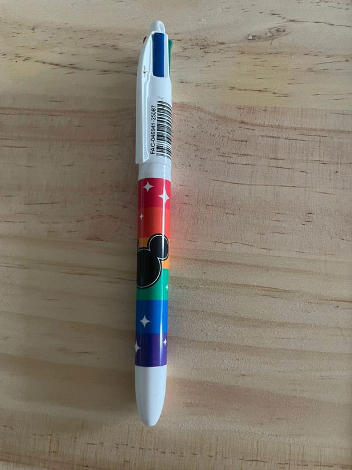Stylo BIC 4 Couleurs Disney Mickey Rainbow - Neuf