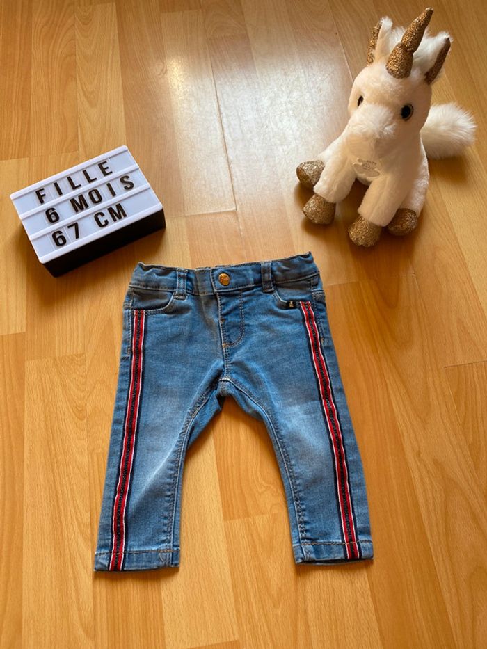 Jeans bande rouge Lulu Castagnette
