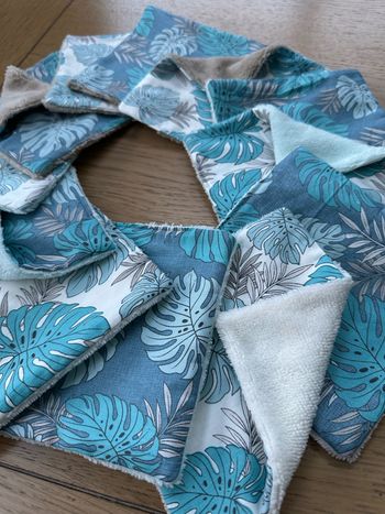 Lingettes grand format 15x15cm lot de 12 - Ateliersdisa