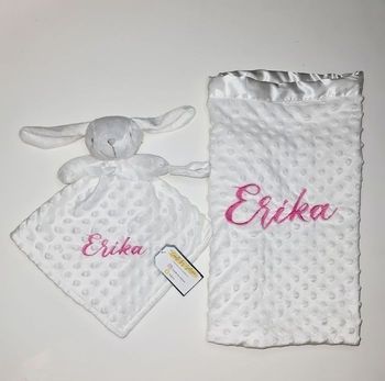 Doudou + plaid Personnalisé