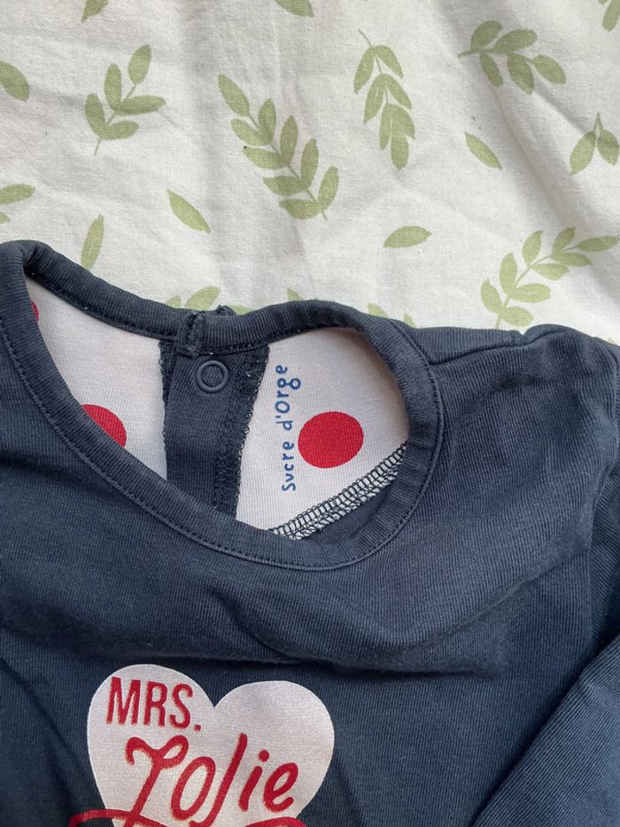 teeshirt manches longues bleu marine 18 mois suce d'orge - photo numéro 4