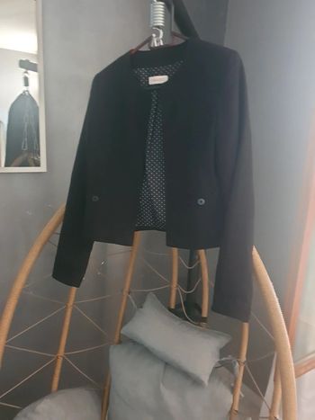 Veste noire camaieu