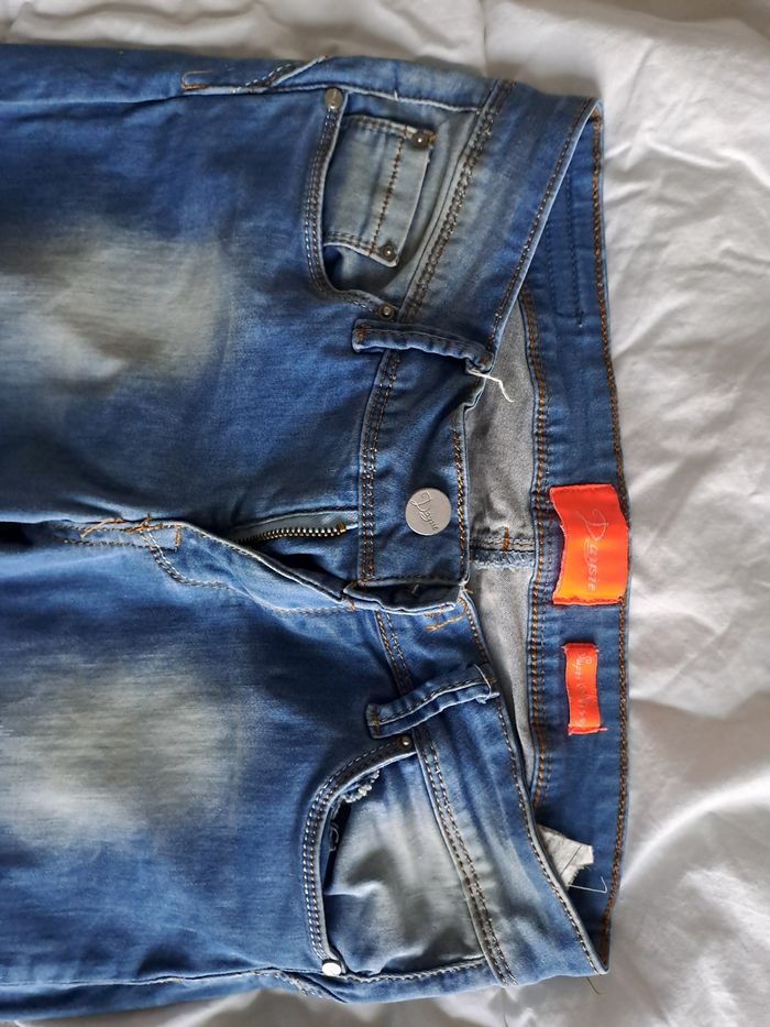 Jeans femme délavé