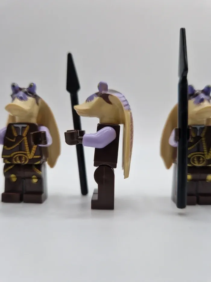 Figurines type lego 4 guerriers Gungan star wars - photo numéro 4