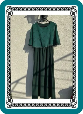 Robe longue verte