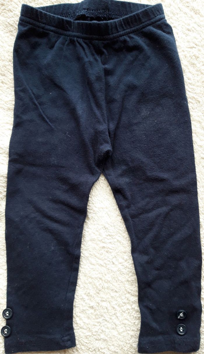 Legging fille bleu marine 18-24 mois