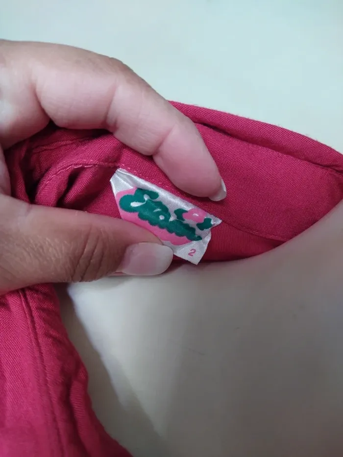 Chemise chemisier tunique printemps automne rose fushia framboise - photo numéro 3
