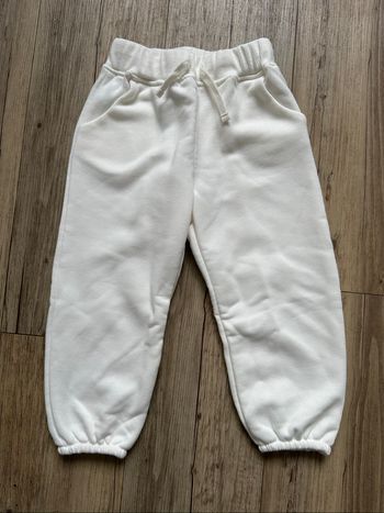 Jogging blanc/blanc cassé 3/4 ans Zara fille