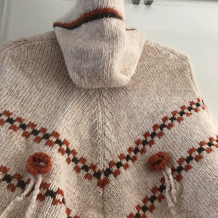 Poncho 5 ans à capuche style bohème enfant - photo numéro 3