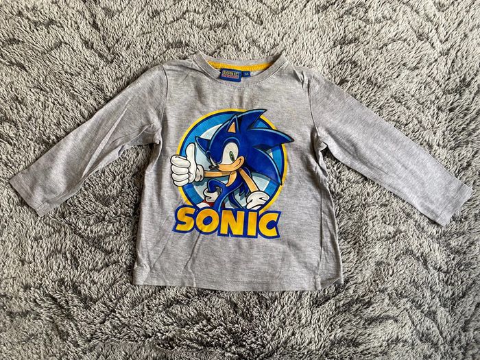 Tee-shirt manches longues Sonic - 3 ans