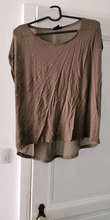 Top Kiabi kaki taille S