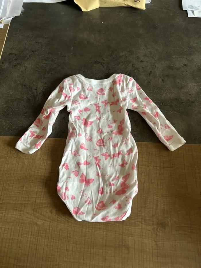 Body manches longues bébé fille, petit bateau 9 mois - photo numéro 2