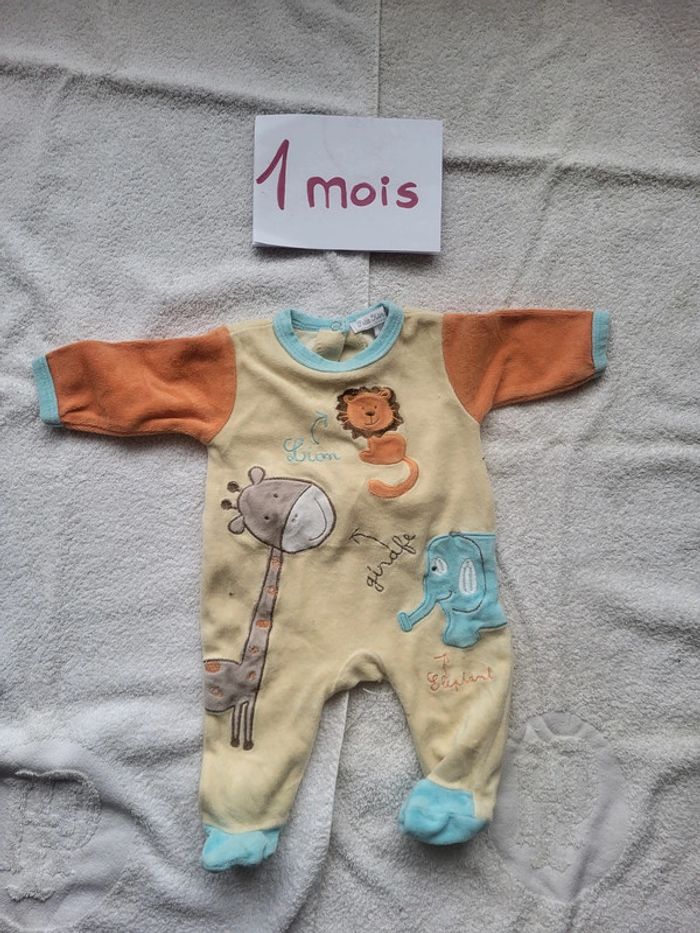 Lot 4 pyjamas 1mois - photo numéro 2