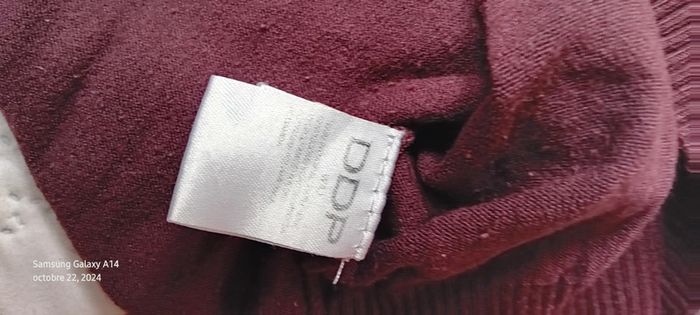 Pull court col V avec poches bordeaux femme taille 38/40 DDP - photo numéro 19