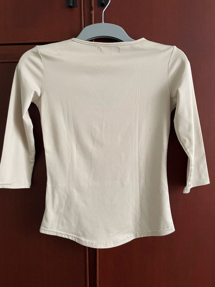 Teeshirt manches 3/4 beige - Jennyfer - photo numéro 2