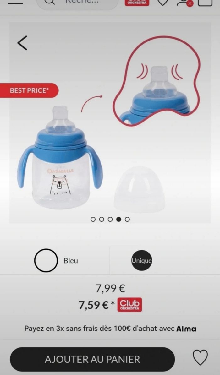 Lot Tasses d'apprentissage bébé avec poignées - photo numéro 4