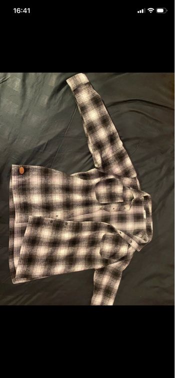 Veste chemise à carreaux 