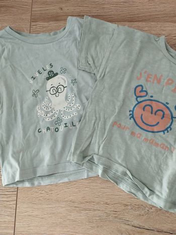 2 t-shirts Vertbaudet