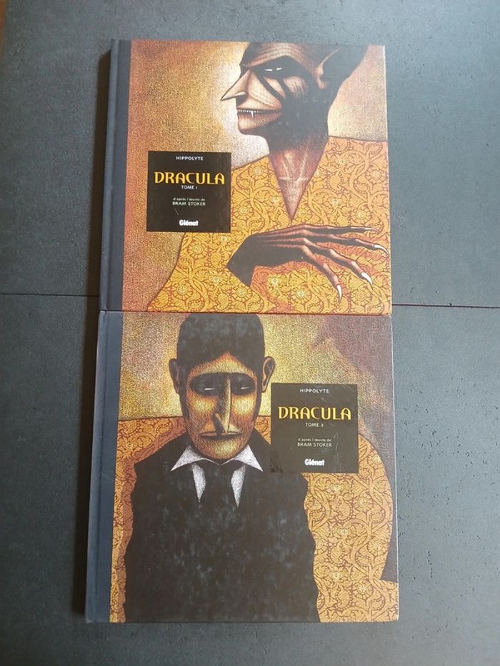 Lot de 2 bd dracula Hippolyte 1 et 2,EO (série complète)