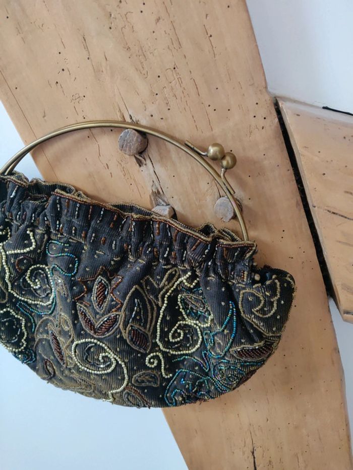 Pochette vintage y2k perles - photo numéro 4