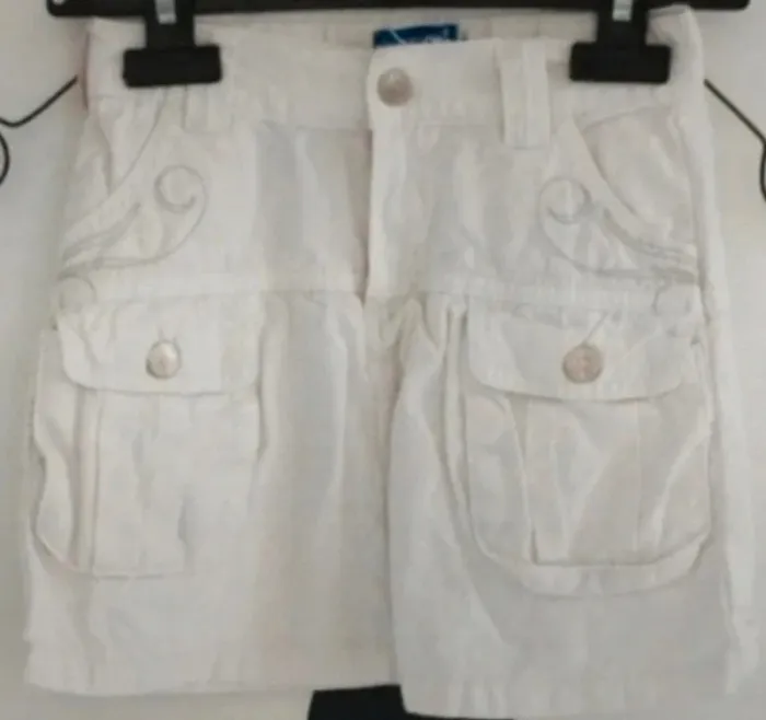 Jupe en jean blanc La compagnie des petits taille 4 ans - photo numéro 2