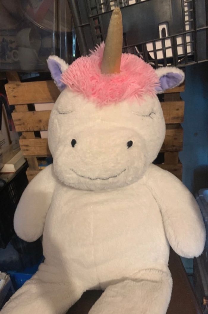Peluche géante licorne - photo numéro 2