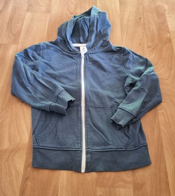 sweat a capuche zippé palomino bleu taille 8ans