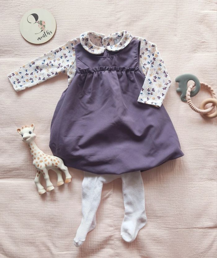 Robe ballon violette