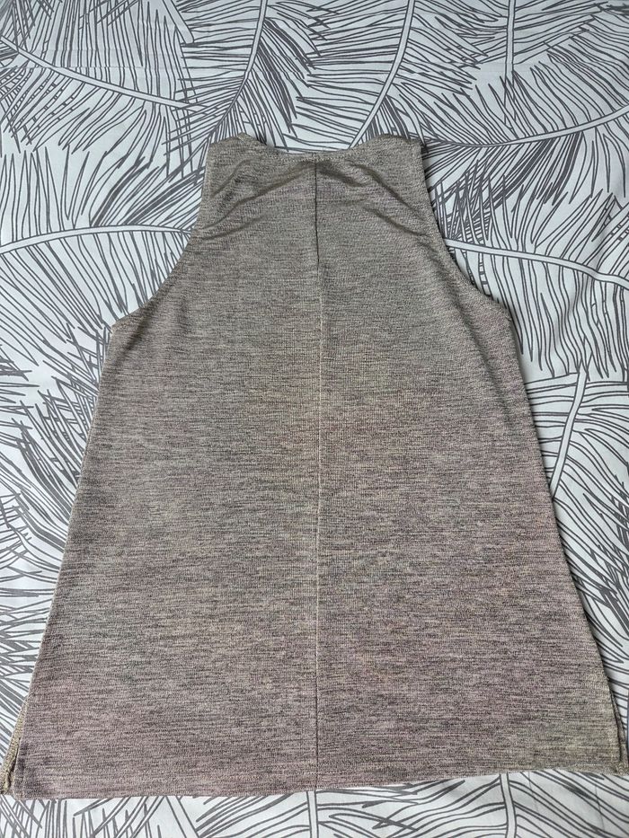Top beige/dorée Stradivarius - photo numéro 2