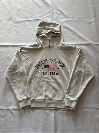 Sweat à capuche blanc avec motif New York imprimé - Kiabi - 12 ans/152 cm