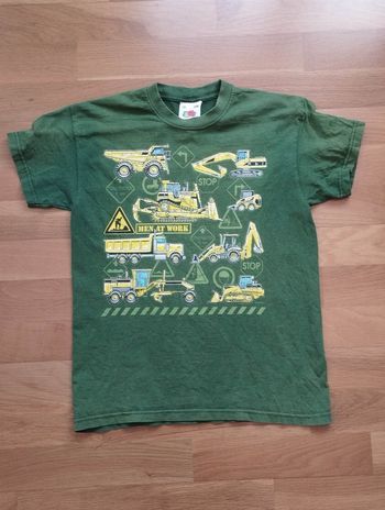 T-shirt garçon "Engins de chantier"