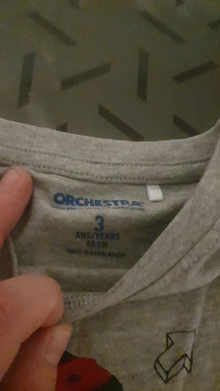 T shirt orchestra dinausore 3 ans - photo numéro 2