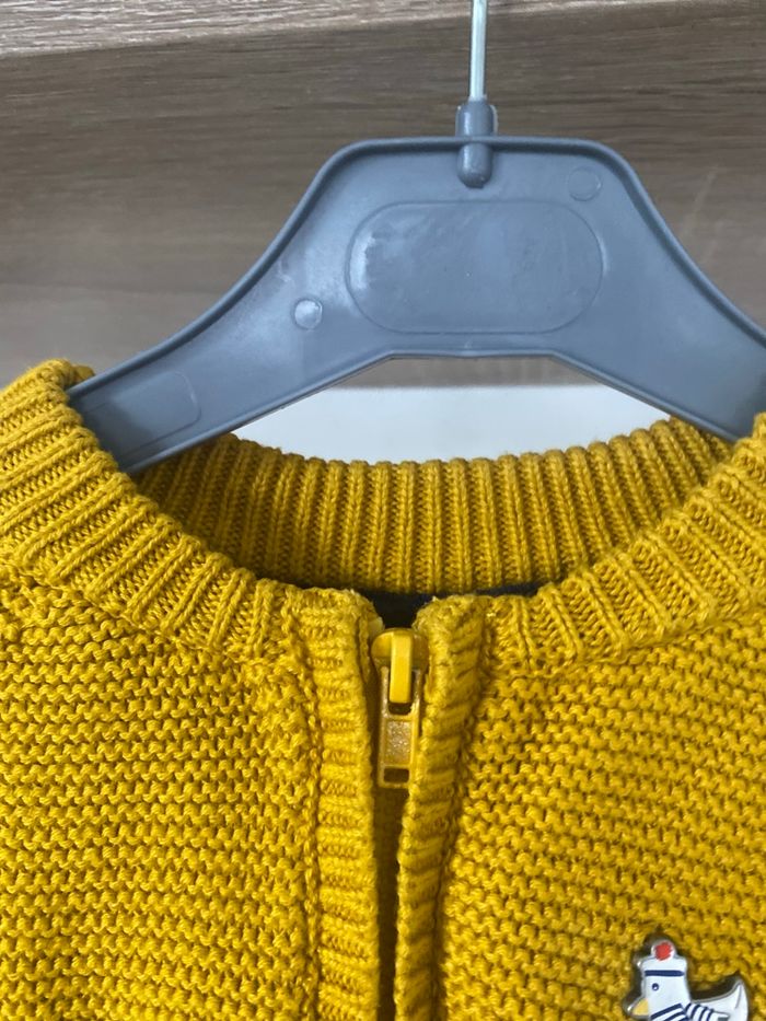 Gilet chaud bébé garçon jaune moutarde Sergent Major 12 mois - photo numéro 2