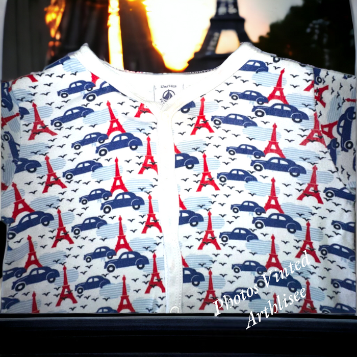 Dors-bien Paris Petit Bateau 12 mois TBE (10€) - photo numéro 4