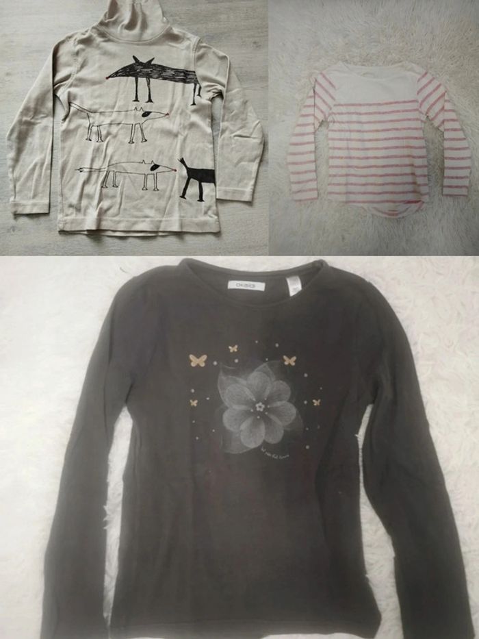 Lot 12 t-shirts manches longues 8 ans - photo numéro 2