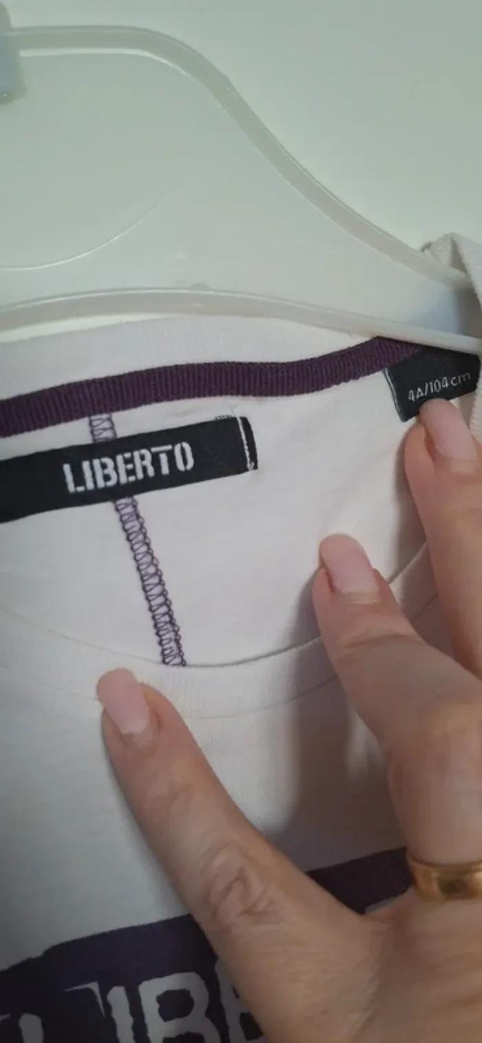 🌟T-shirt Blanc "Liberto" - Liberto🌟 - photo numéro 3