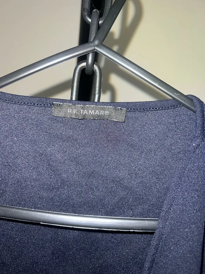 Petit gilet de couleur bleu nuit taille unique - photo numéro 2