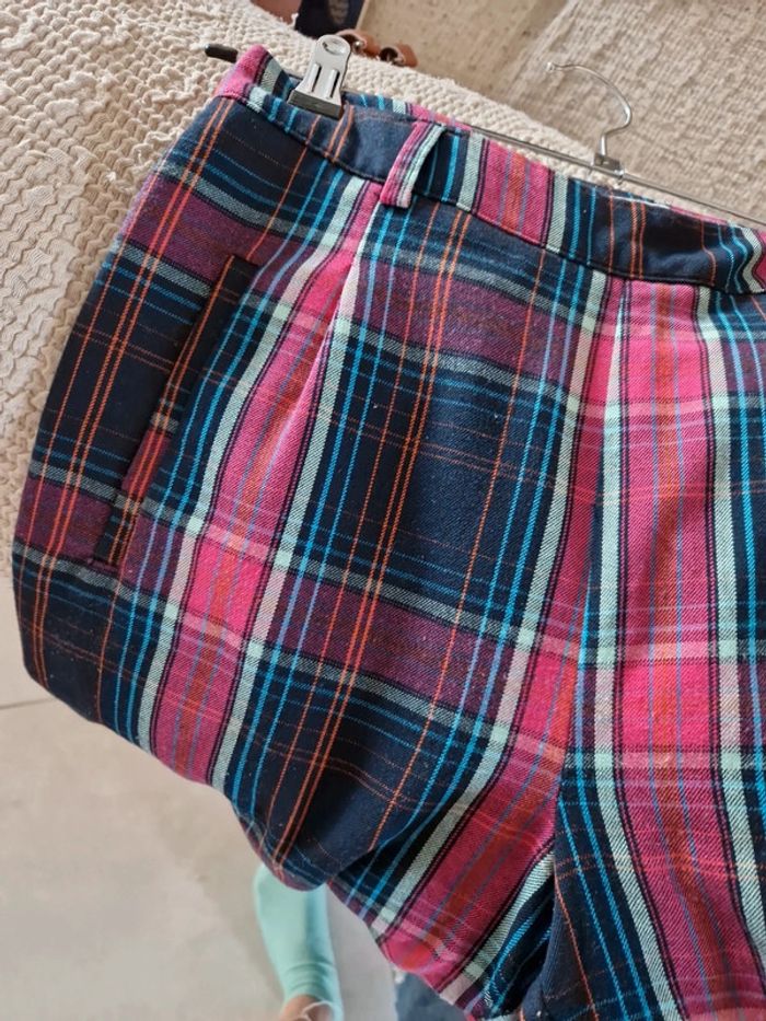 Pantalon carreaux rose - photo numéro 3
