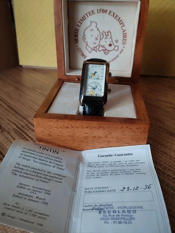Montre Tintin édition limitée et numéroté
