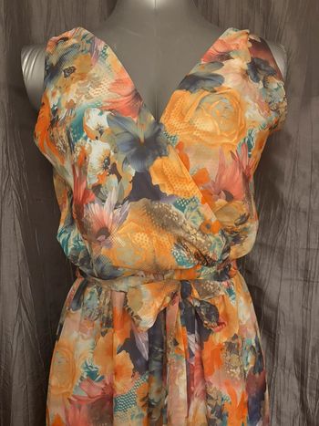 Superbe combinaison d’été bohème chic imprimé floral